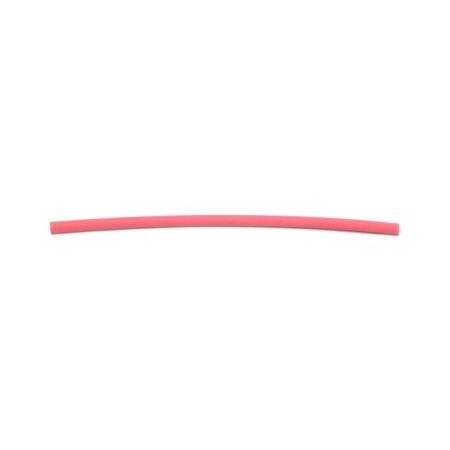 Midwest Fastener Heat Shrink Tube, Thin Wall, 1/16 in I.D. Before Shrinking, Red, 3 in, 10 PK 73081